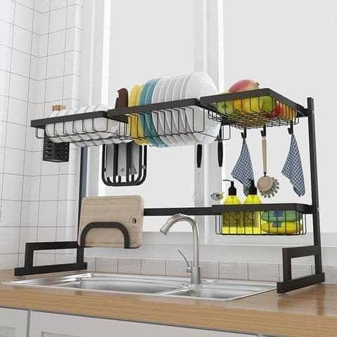 Escurridor de lavaplatos moderno -Dishrack Premium Cocina Para 1 Pozo 65 cm x 25.6 cm x 32 cm Marblacks