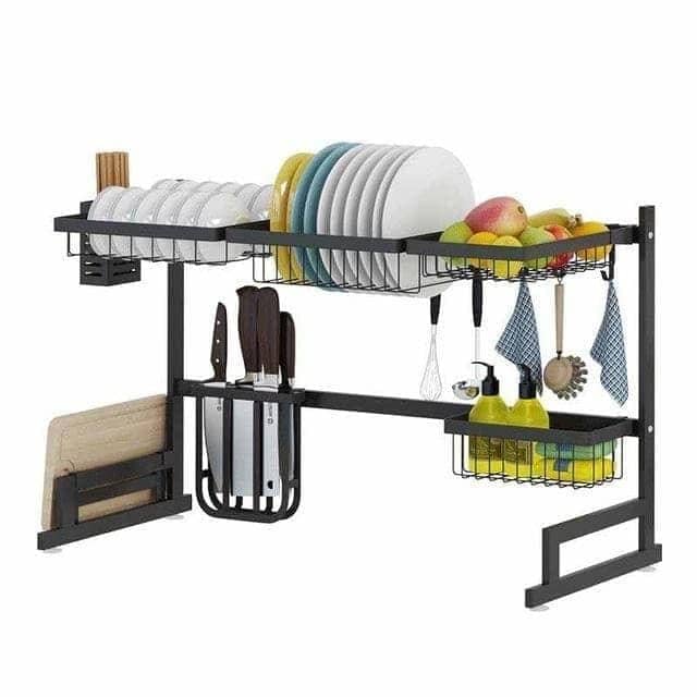 Escurridor de lavaplatos moderno -Dishrack Premium Cocina Para 1 Pozo 65 cm x 25.6 cm x 32 cm Marblacks