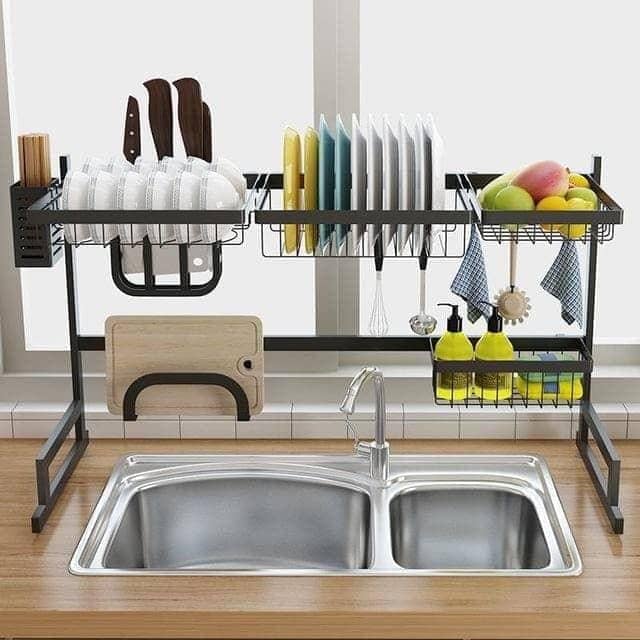 Escurridor de lavaplatos moderno -Dishrack Premium Cocina Para 1 Pozo 65 cm x 25.6 cm x 32 cm Marblacks