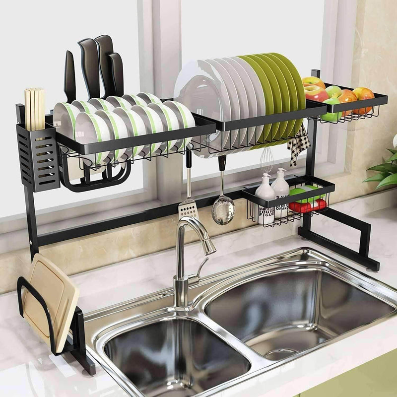 Escurridor de lavaplatos moderno -Dishrack Premium Cocina Para 1 Pozo 65 cm x 25.6 cm x 32 cm Marblacks