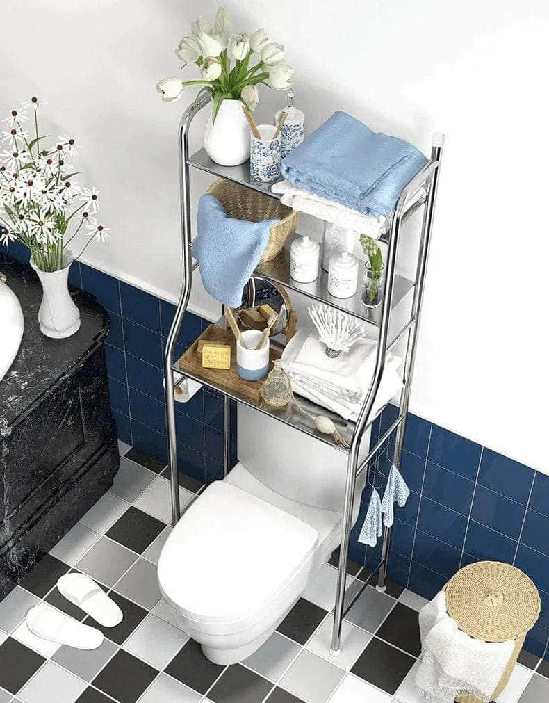 Estante Organizador de Acero Inoxidable para Baño o Lavadora Otro Marblacks