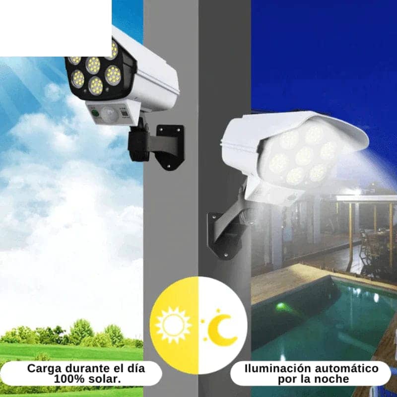 FOCO LED SOLAR - TIPO CAMARA (ORIGINAL) 🔥2 FOCOS SOLARES X 115.000  (mega oferta🔥) Marblacks