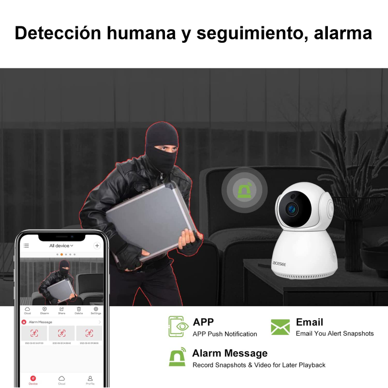 Cámara De Seguridad Inteligente HD Q9