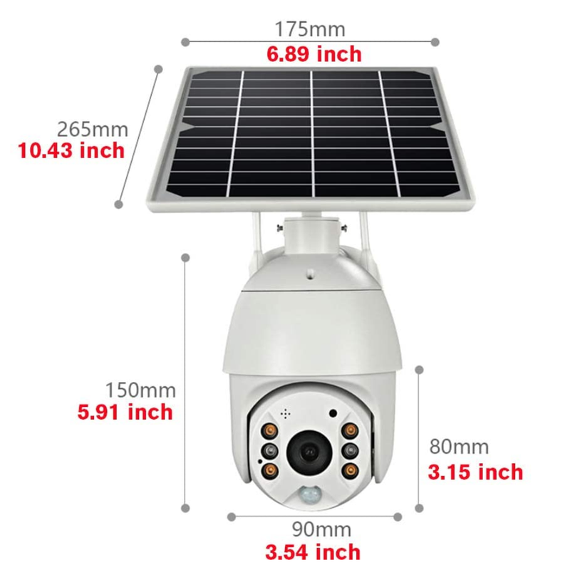 Cámara Seguridad IP Carga Solar PTZ-AR17