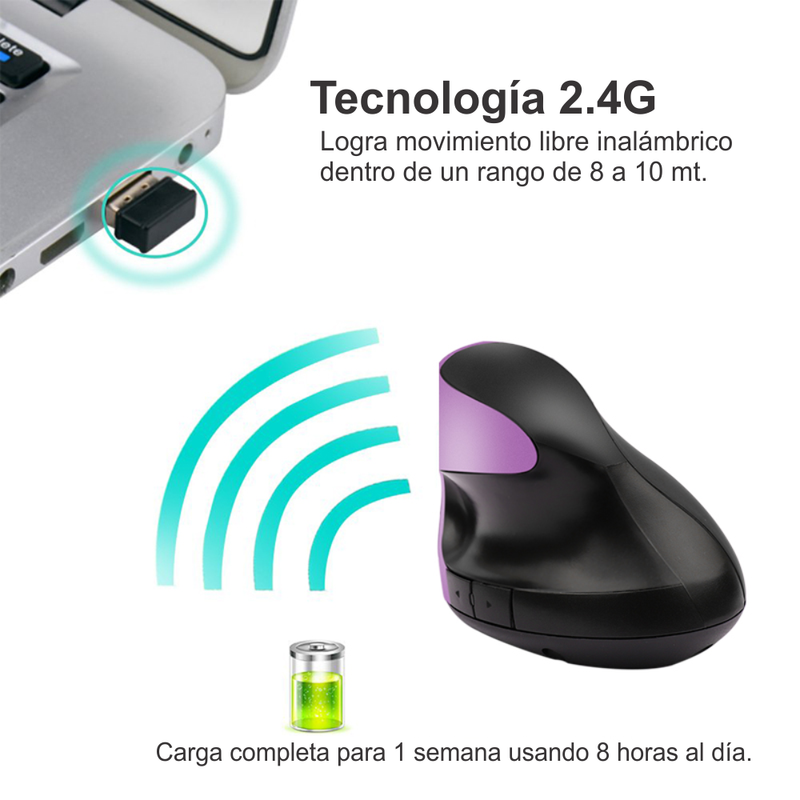 Mouse Vertical Inalámbrico Weibo Wb-881