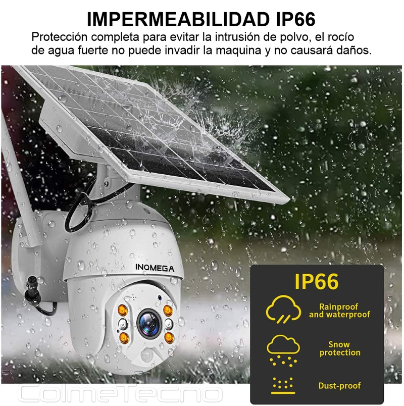 Cámara Seguridad IP Carga Solar PTZ-AR17