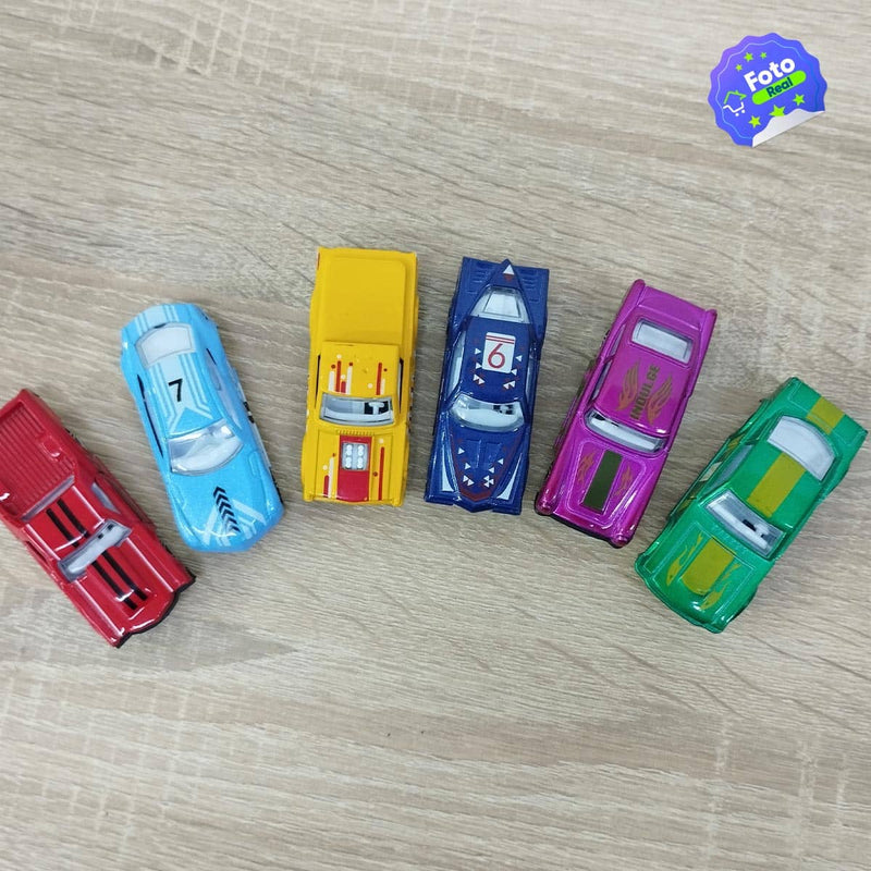 Set x6 Carros de Carreras Super Veloces