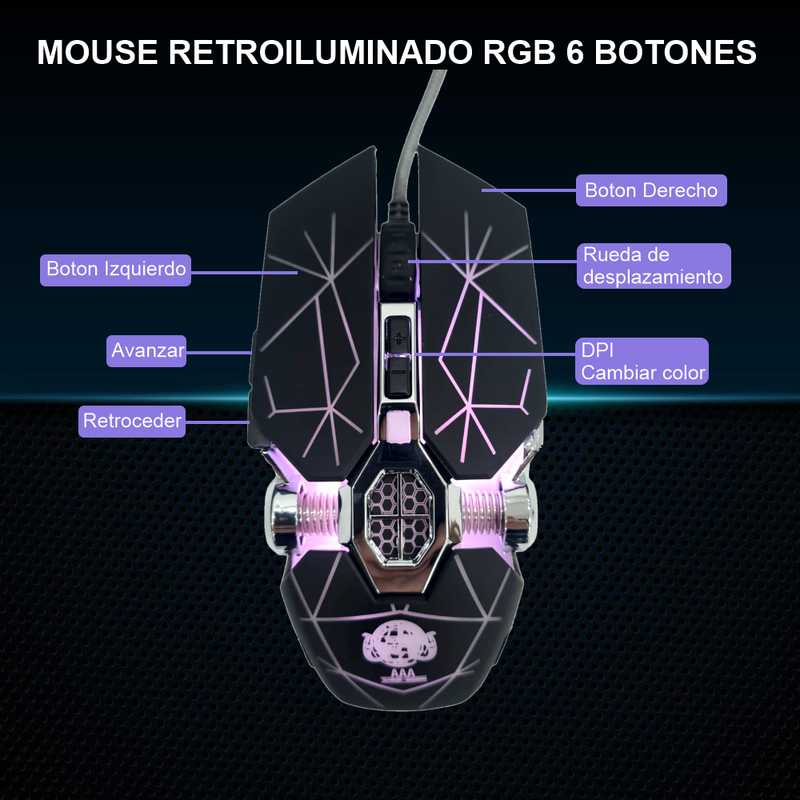 Combo Gamer Para Celular Rgb 3en1 G98