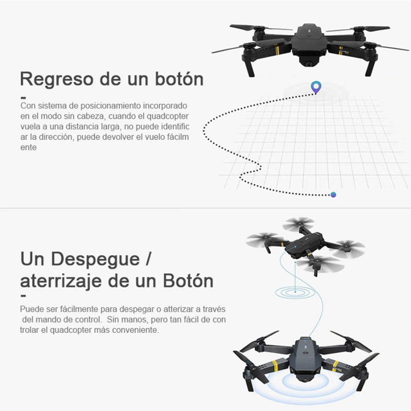 Drone Plegable Con Cámara 998w