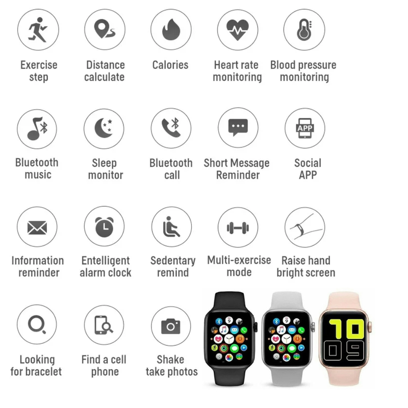 Reloj Inteligente Smart Watch T500 BT