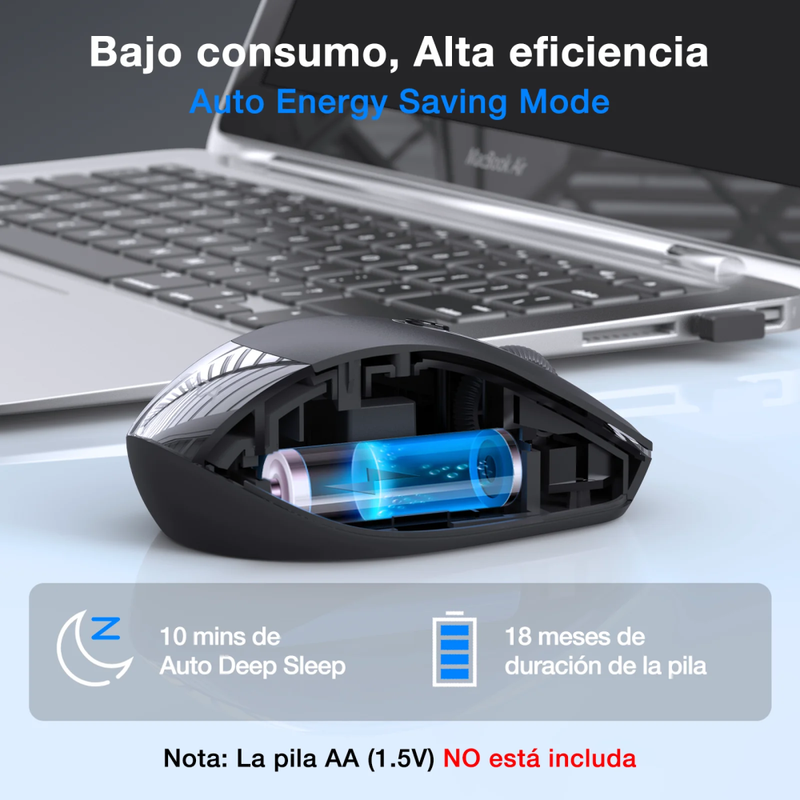 1hora Mouse Inalambrico Receptor Usb Rat