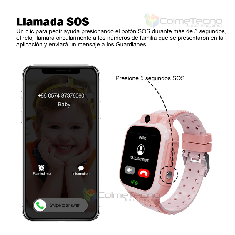 Smartwatch 4G Niños GPS T20 Homologado