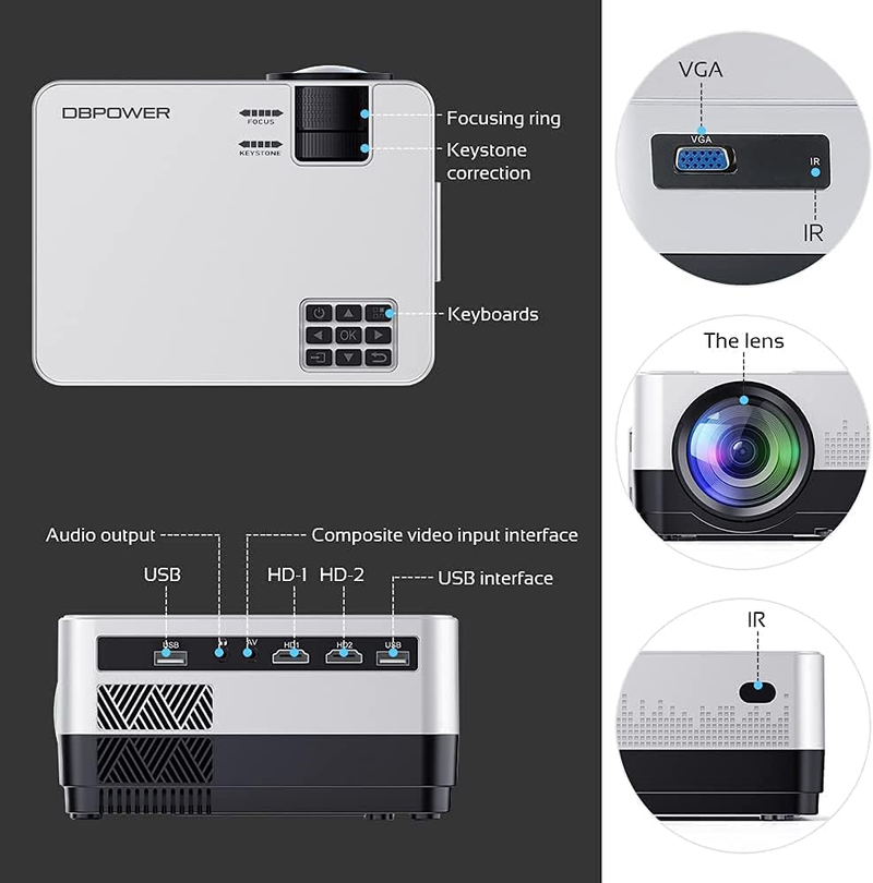 Proyector Led Wifi 9000lm creen L22