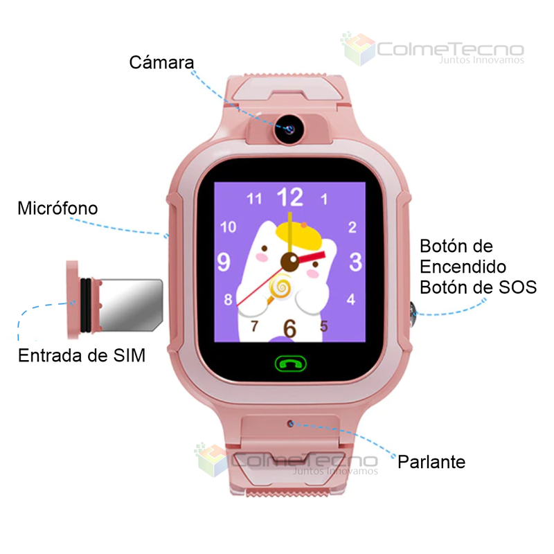 Smartwatch 4G Niños GPS T20 Homologado