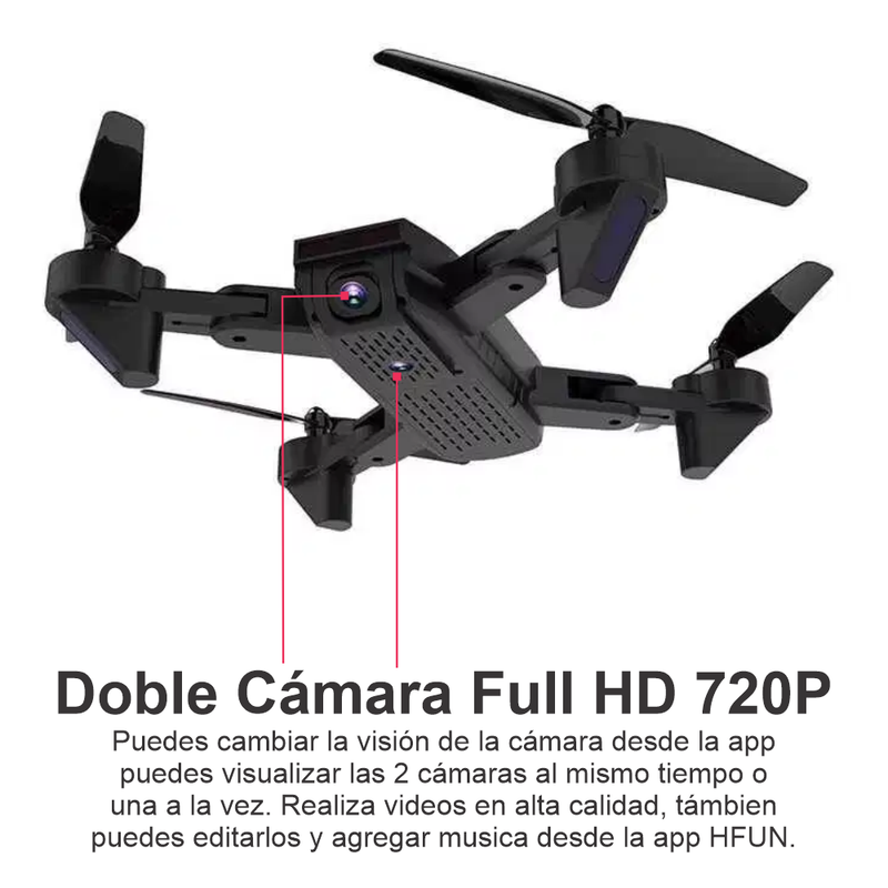 Drone DM107S Doble Cámara + Gafas VR BOX