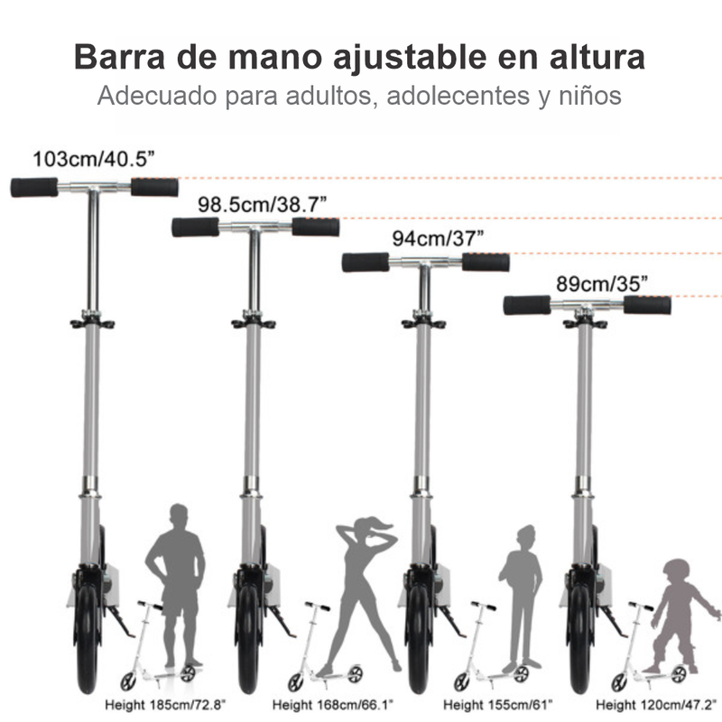 Patineta Scooter Xxl Para Niños 7+Jv adu