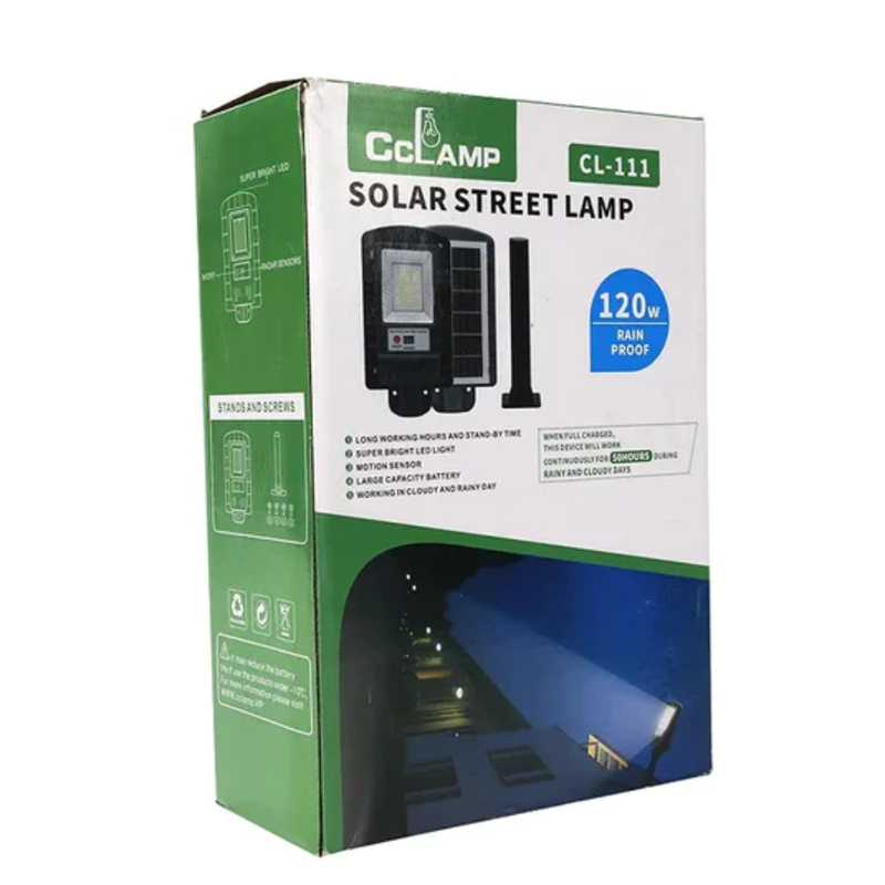 Lampara Solar Para Exterior 120w Cl-111