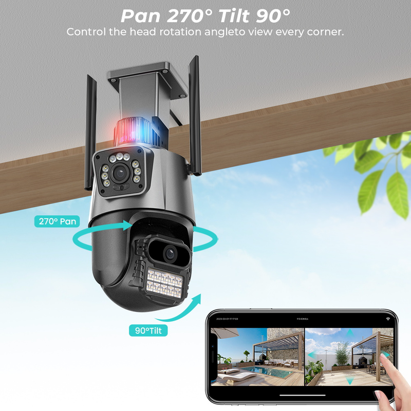 Cámara De Seguridad Ptz Alarma IC3441