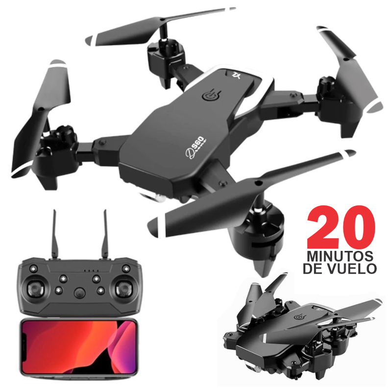 Drone Plegable Cámara Wifi 2.4g FPV S60