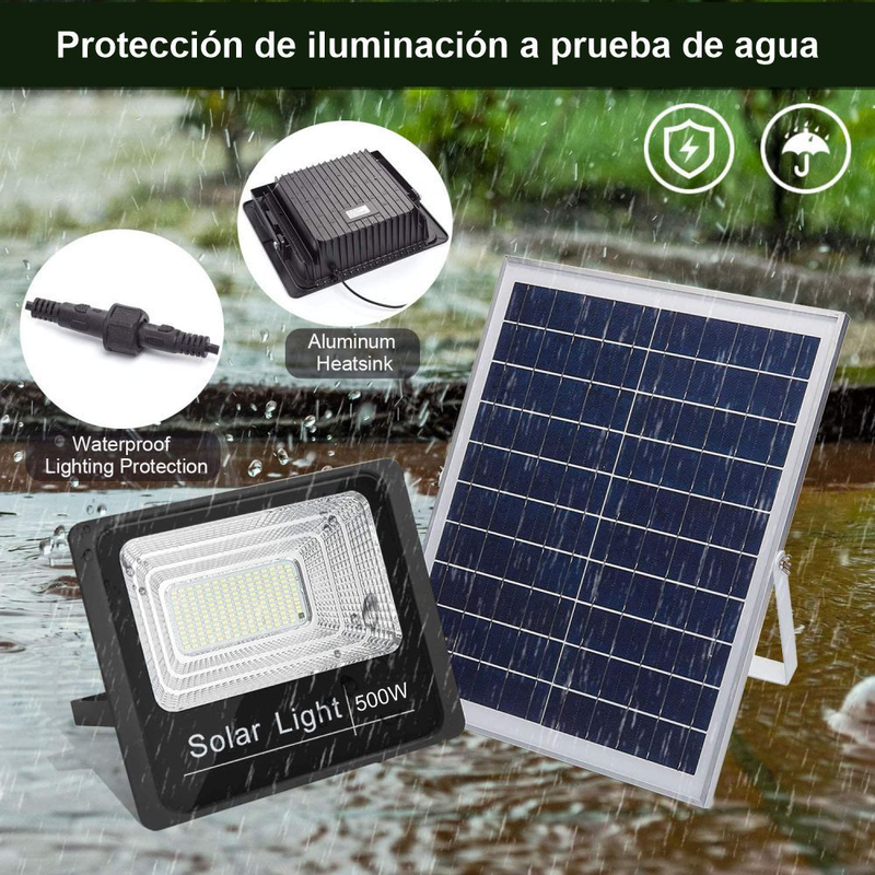 Reflector Solar 500w Led Luz Blanca 6v